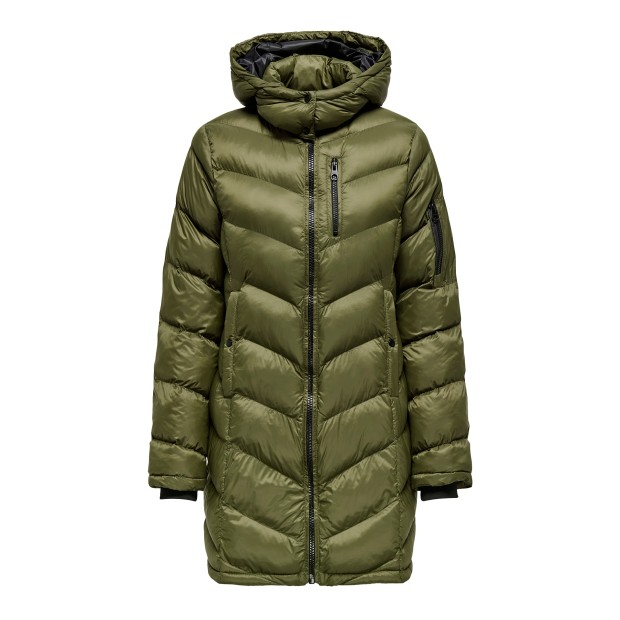 Only Casaco Tahia Lw Quilted Otw Beech Lining Black