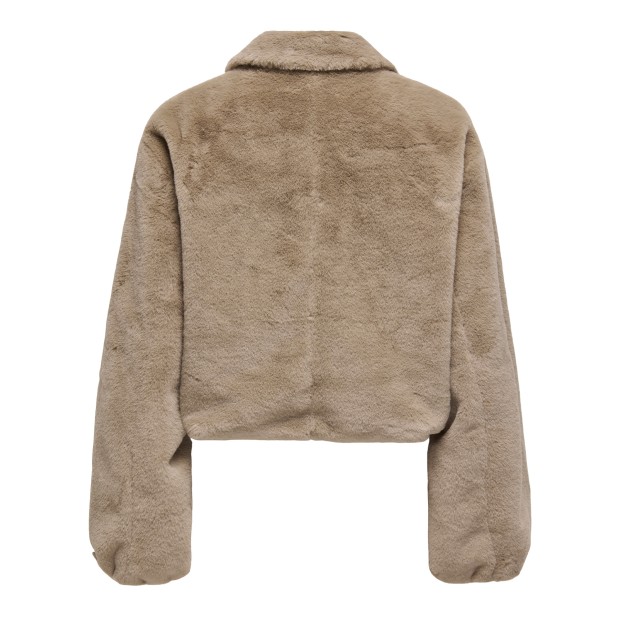 Only  Casaco Dana Life Faux Fur Otw Silver Mink