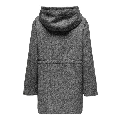 Only  Casaco Sedona Light Hood Otw Dark Grey Melange Only  Casaco Sedona Light Hood Otw Dark Grey Melange