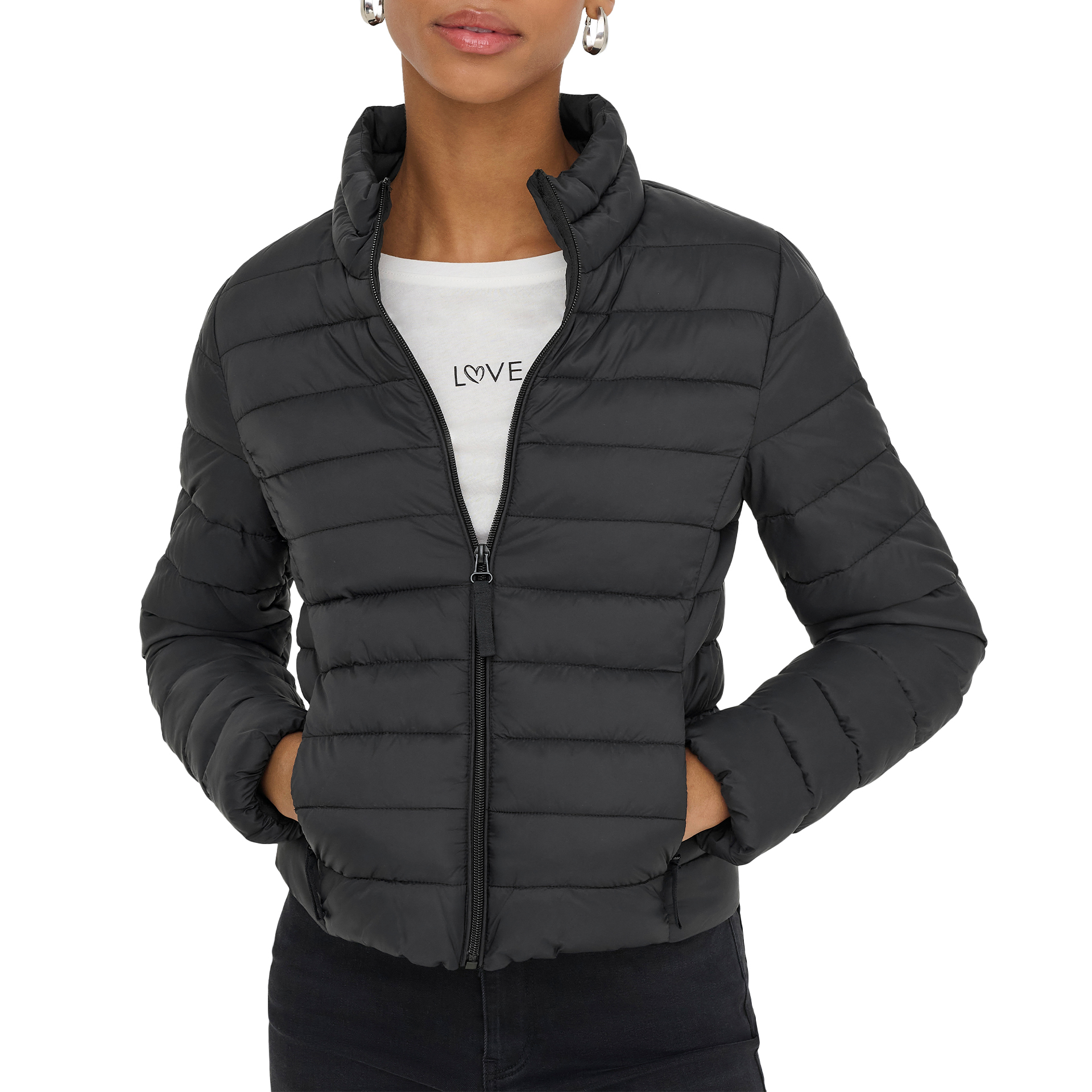 Only Casaco Tahia Lw Quilted Otw Black