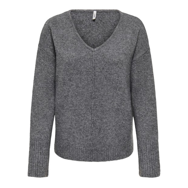 Only  Casaco Whitney Knt Medium Grey Melange