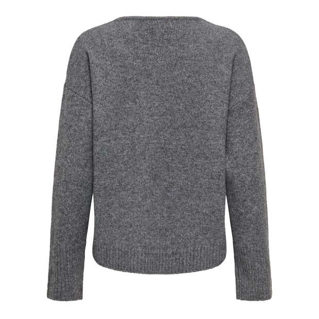 Only  Casaco Whitney Knt Medium Grey Melange