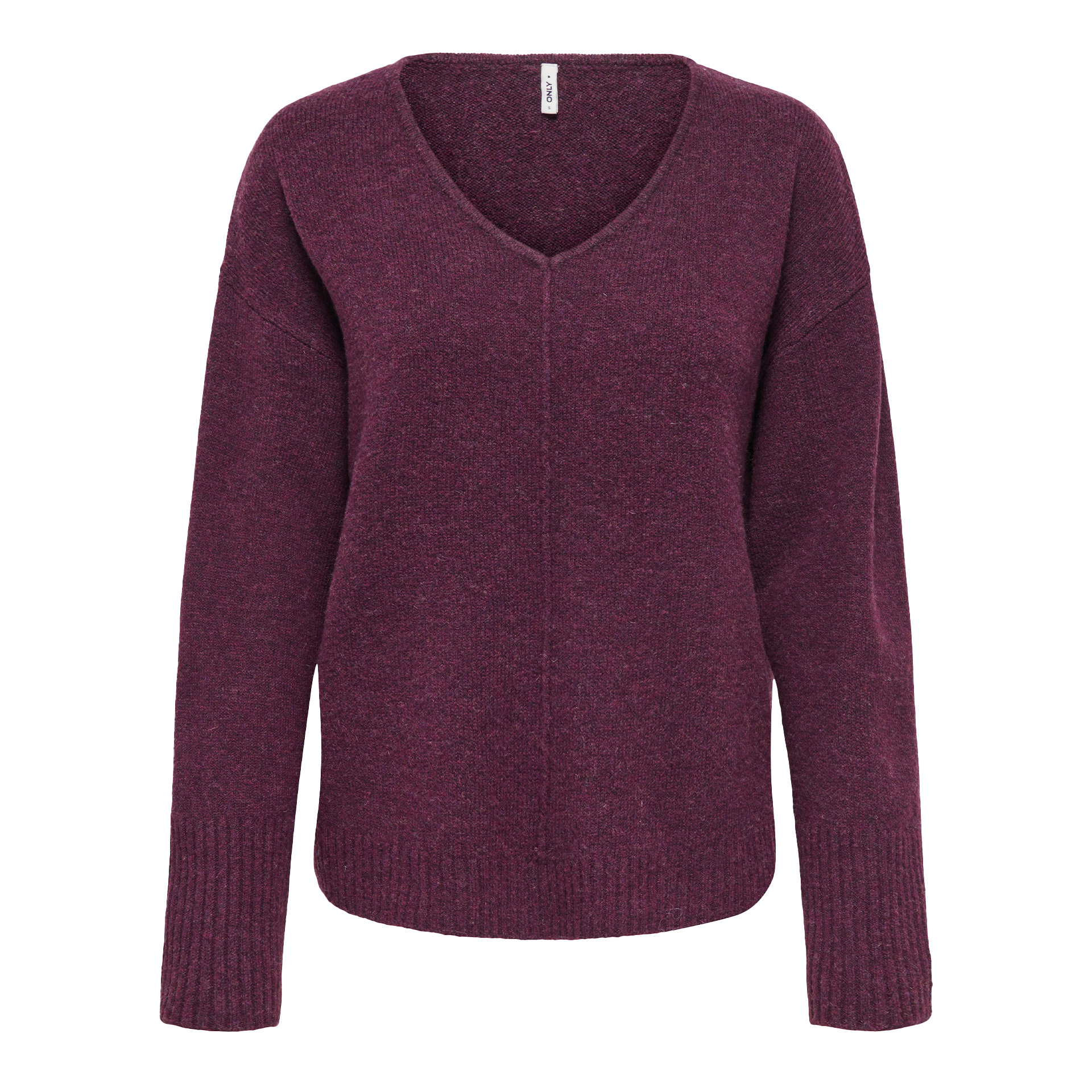 Only Camisola Whitney Life V-Neck Knt Mauve Wine Mela