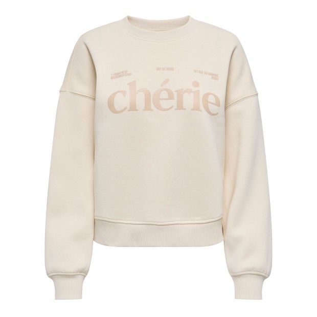 Only  Camisola Best  Print Crew Neck Swt Birc