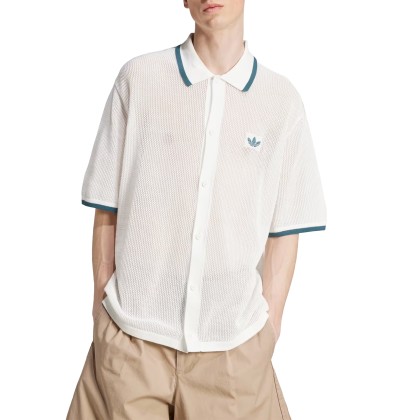 adidas Originals Polo Em Malha White