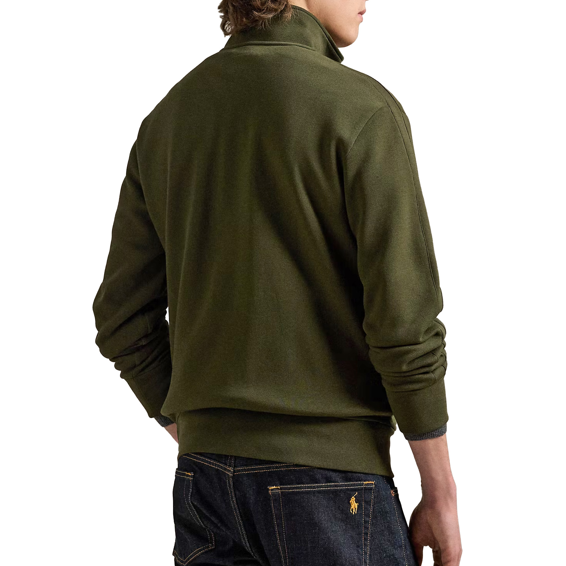 Polo Ralph Lauren Casaco Lt Wt Dbl Knit Tech Dark Green