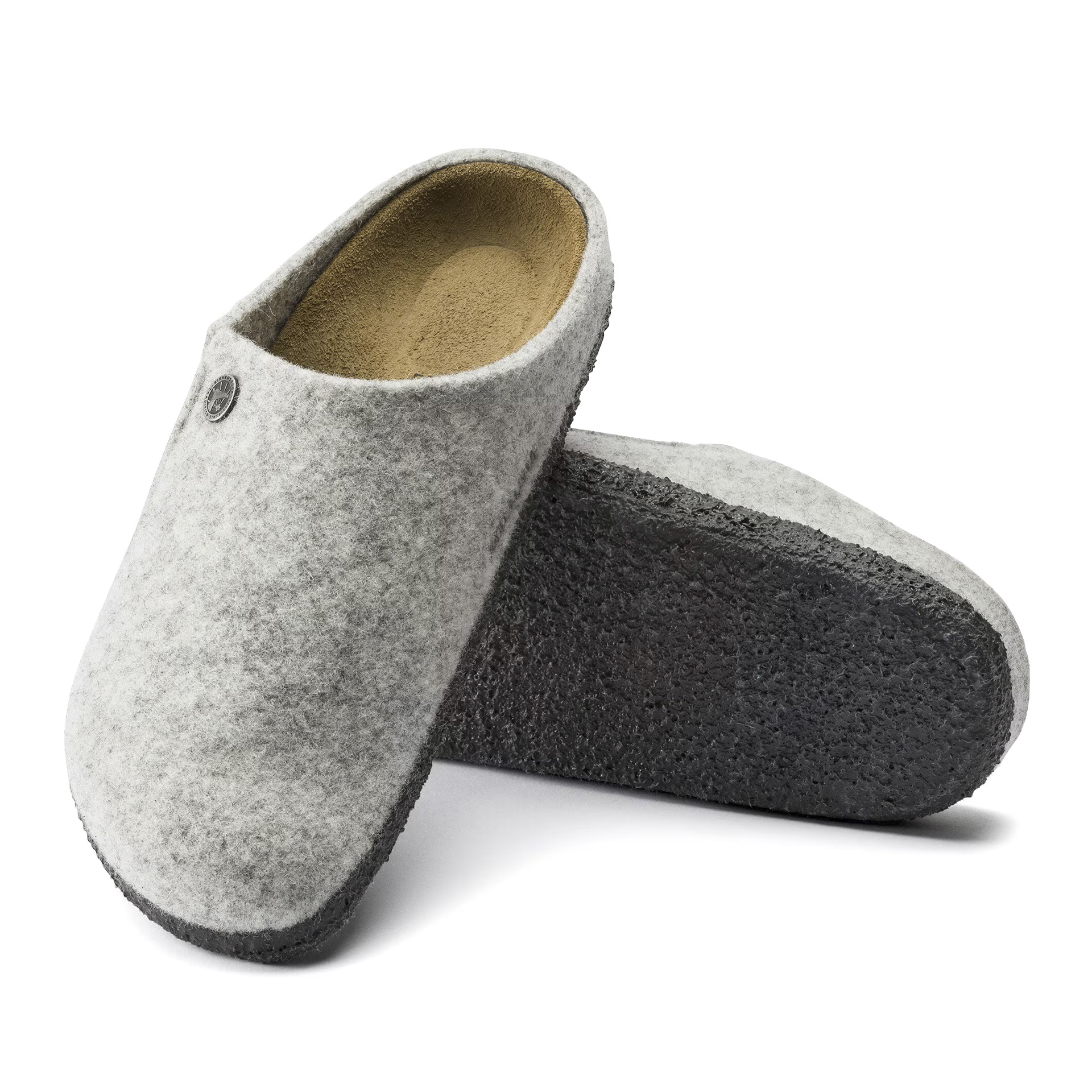 Birkenstock Zermatt Felt Narrow Fit Light Gray