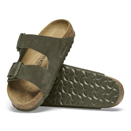 Birkenstock Arizona Suede Narrow Fit Leather Thyme