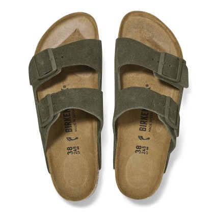 Birkenstock Arizona Suede Narrow Fit Leather Thyme