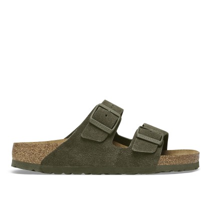 Birkenstock Arizona Suede Narrow Fit Leather Thyme