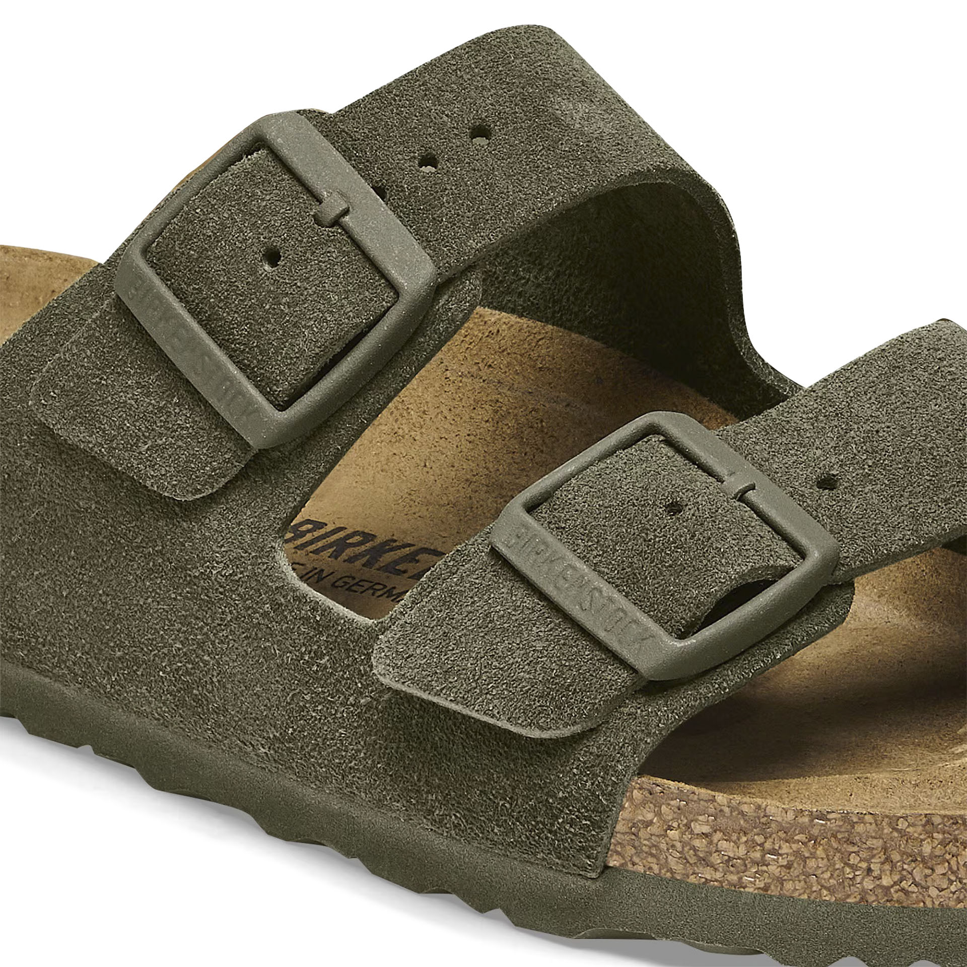 Birkenstock Arizona Suede Narrow Fit Leather Thyme