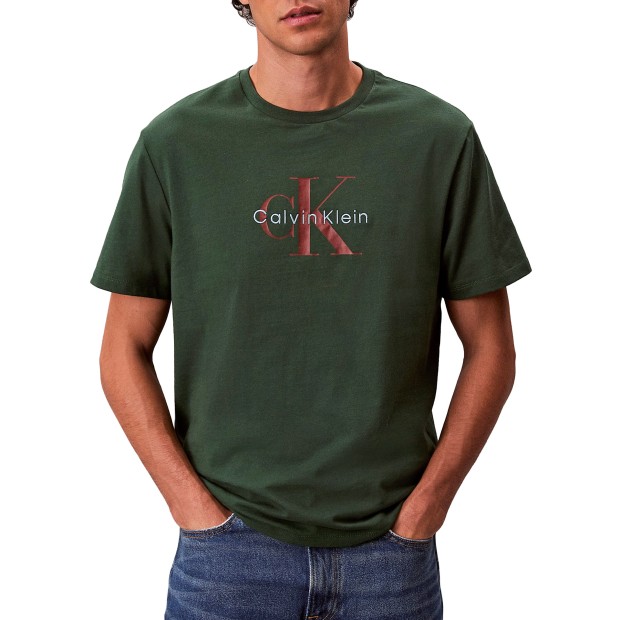 Calvin Klein T-shirt Hero Monologo 20s Green