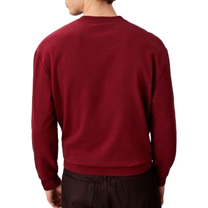 Calvin Klein Sweat Eu Badge 350terry Cn Red Calvin Klein Sweat Eu Badge 350terry Cn Red