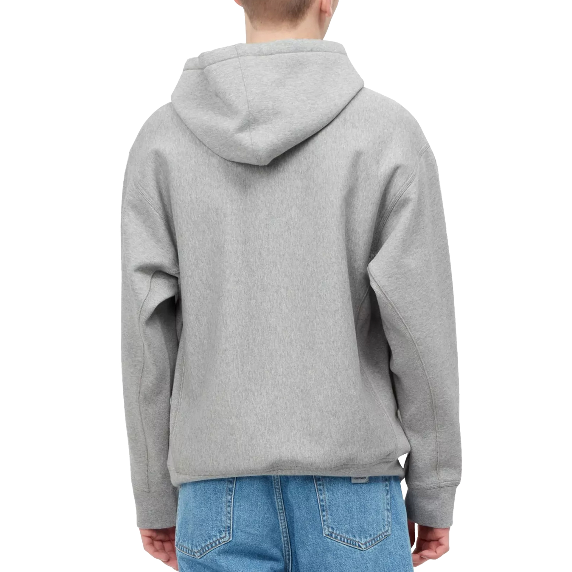 Carhartt Wip Sweat Hooded American Script Grey Heather