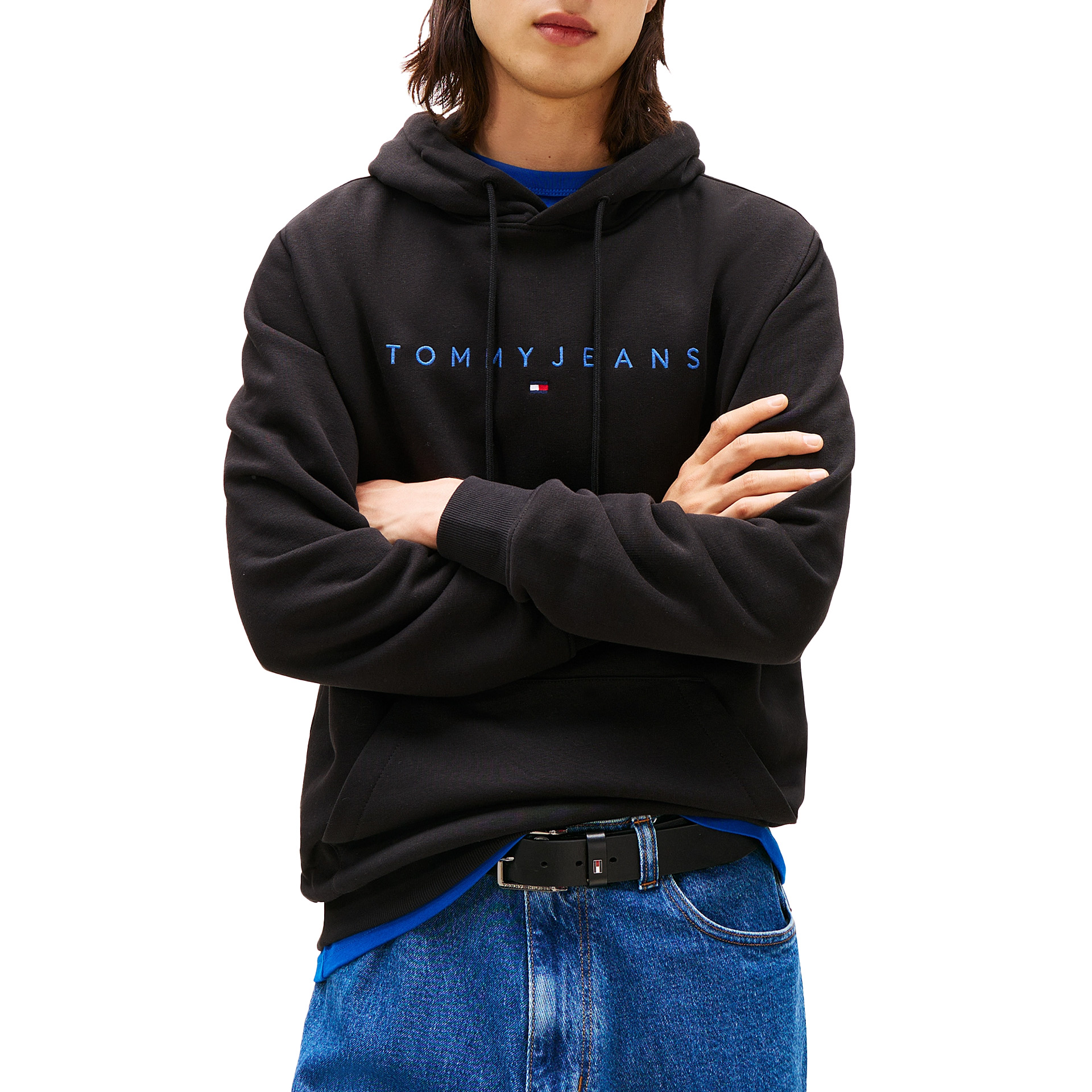 Tommy Hilfiger Sweat Reg Linear Logo Black Multi