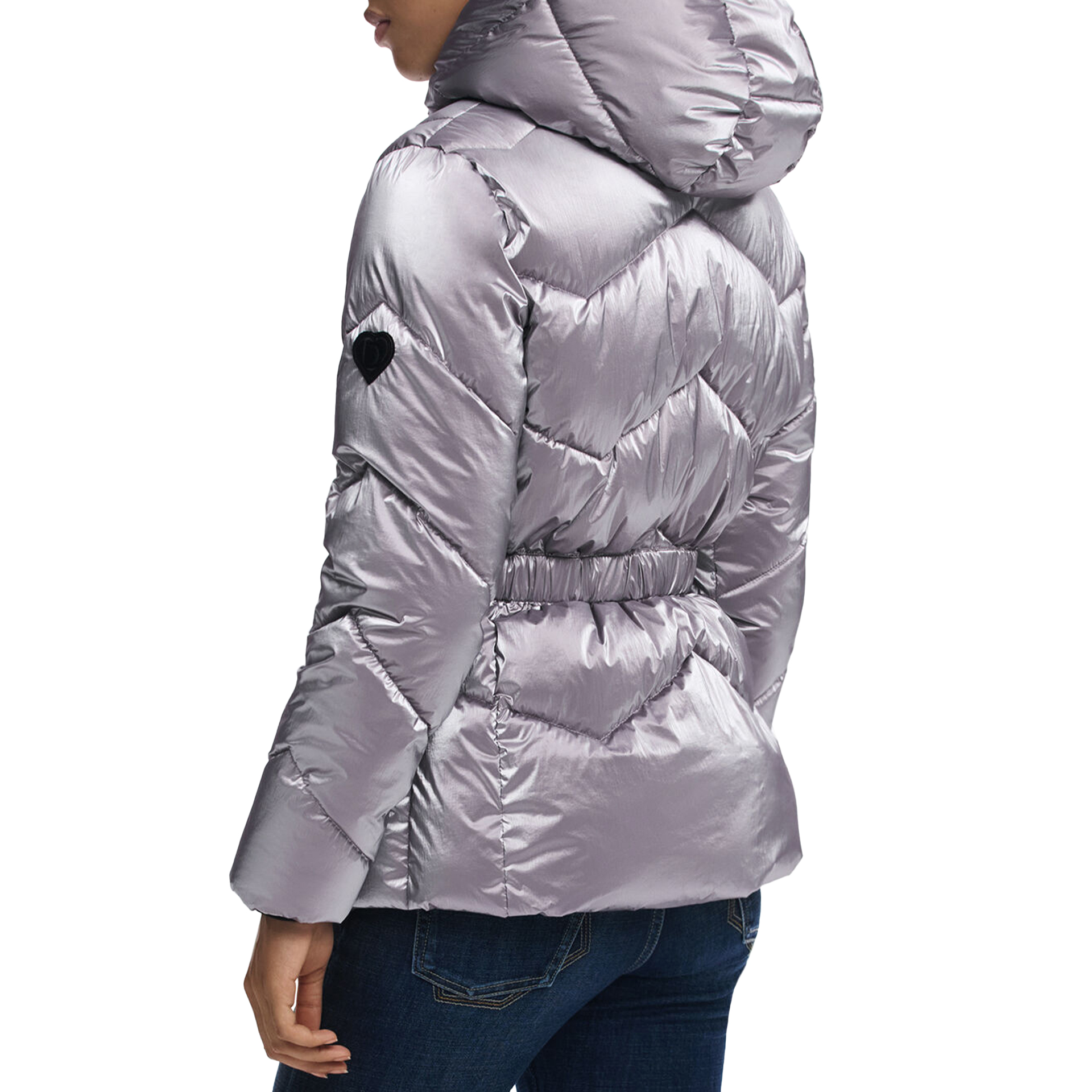 Desigual Casaco Padded Metalic Vermelho