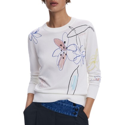 Desigual Camisola Arty Branco
