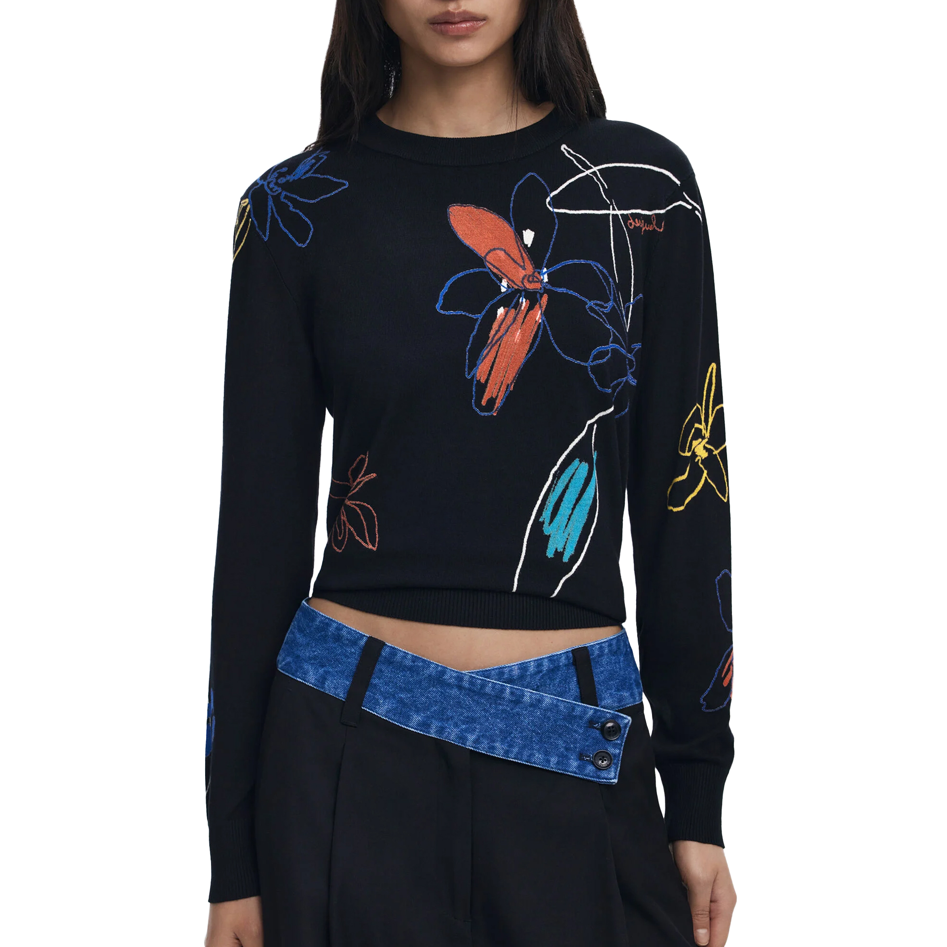 Desigual Camisola Arty Preto