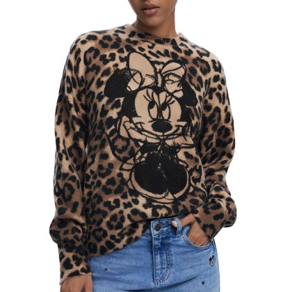 Desigual Camisola Minnie Castanho