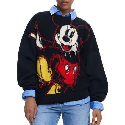 Desigual Sweat Hello Mickey Preto