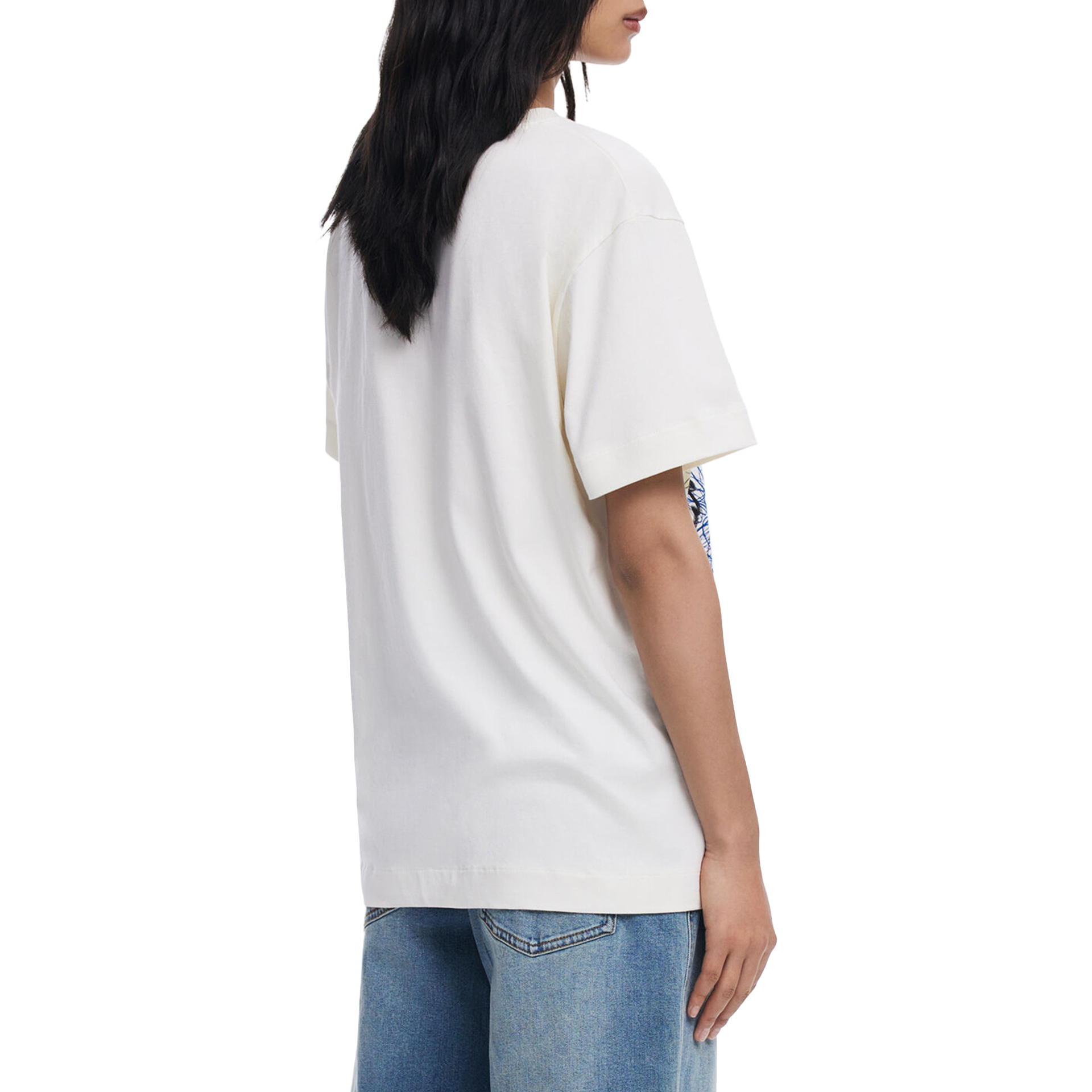 Desigual T-shirt Portrait Branco