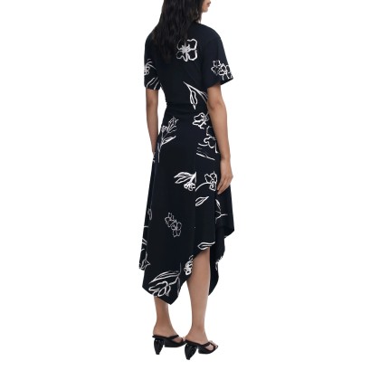 Desigual Vestido Calma Preto Desigual Vestido Calma Preto