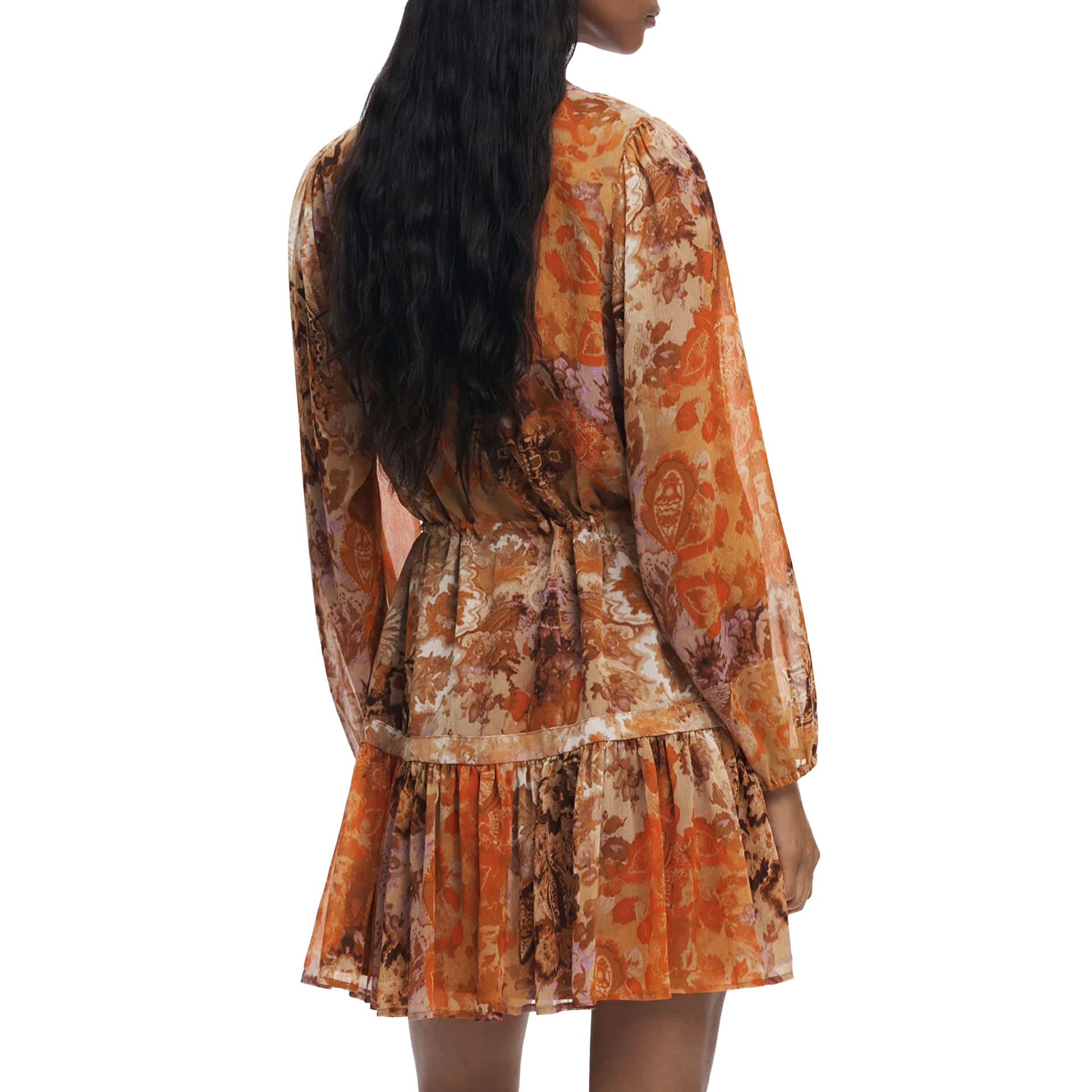 Desigual Vestido Bohoshort Laranja