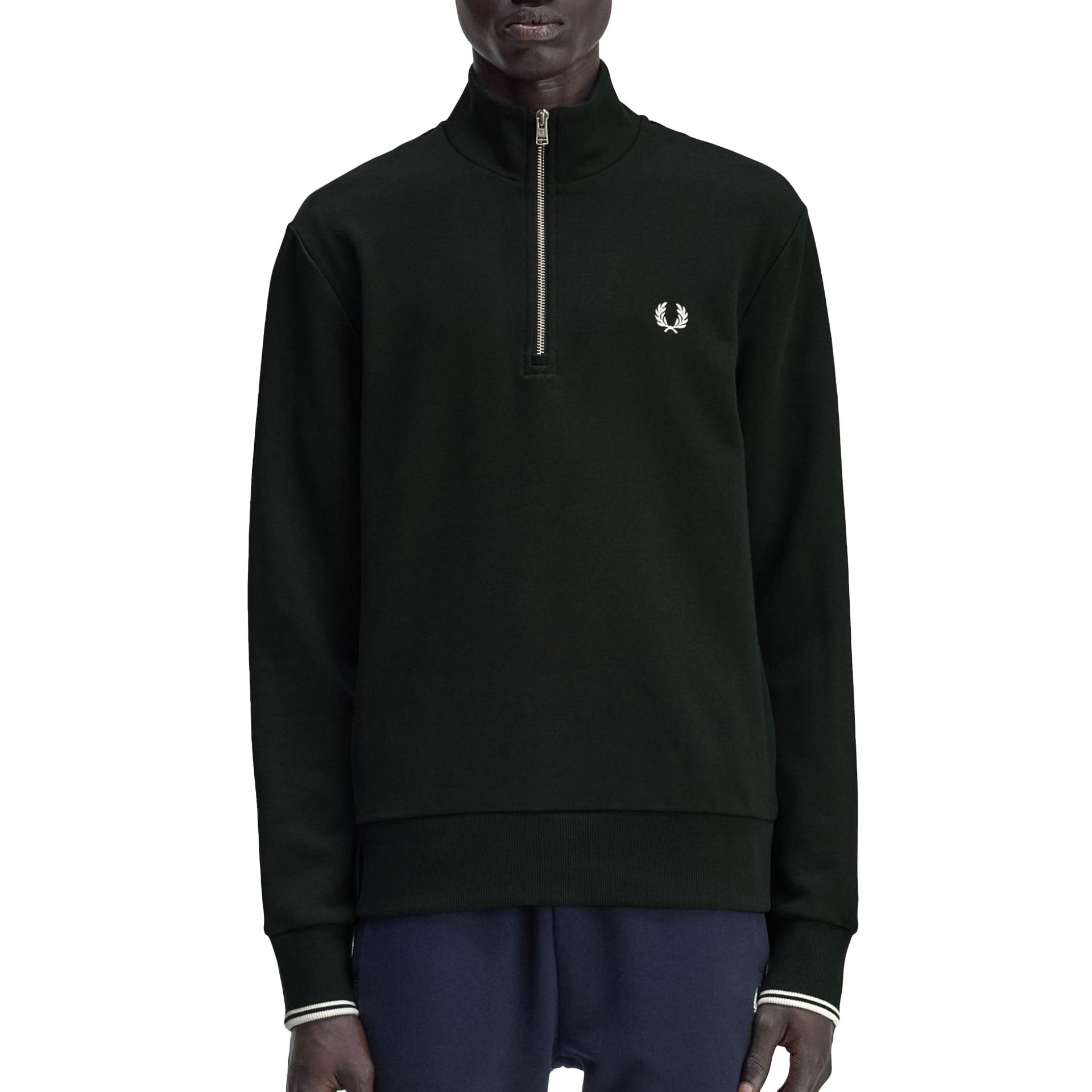 Fred Perry Sweat M3574-t50 Nightgreen/snwht