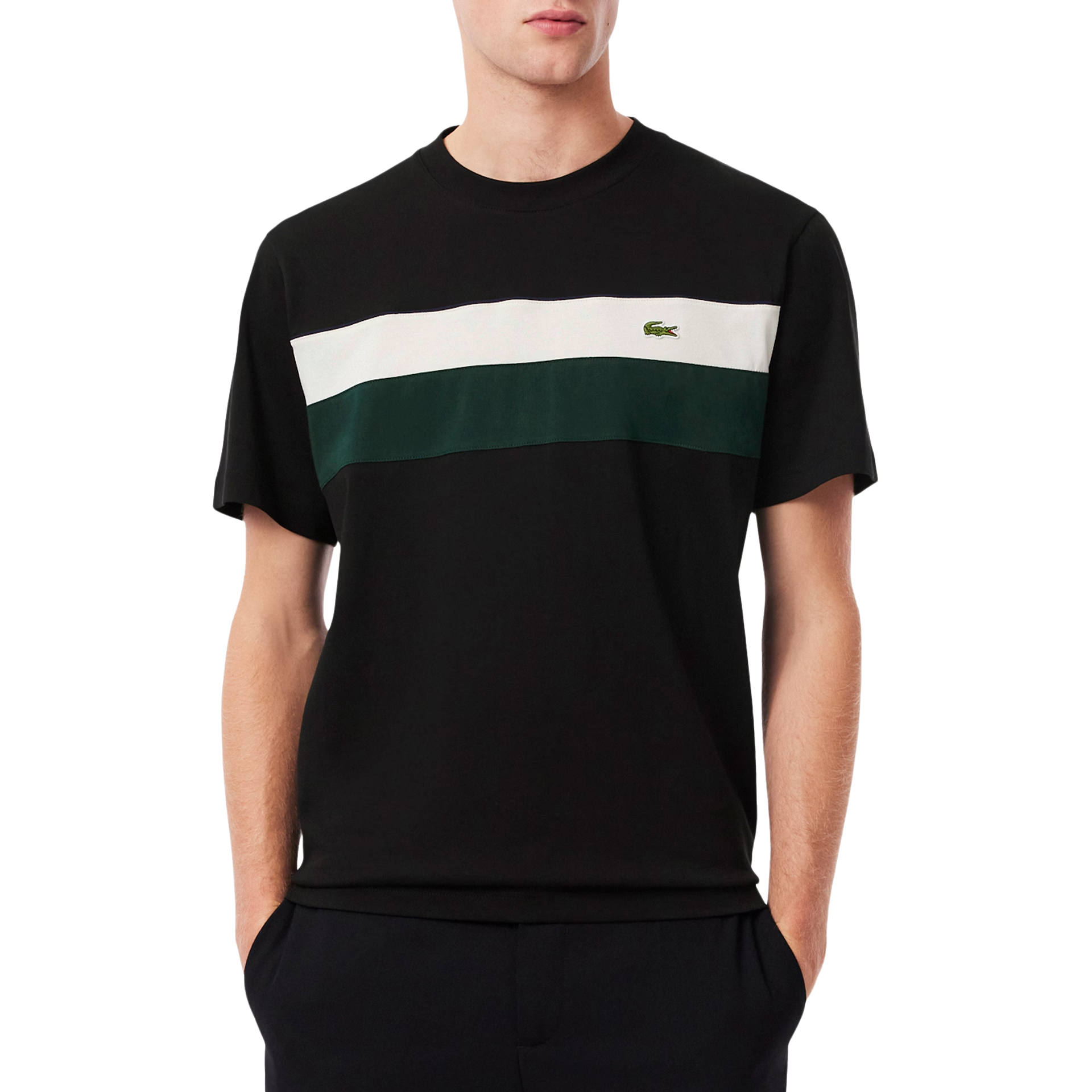 Lacoste T-shirt Th5890 Black/lapland-sinople