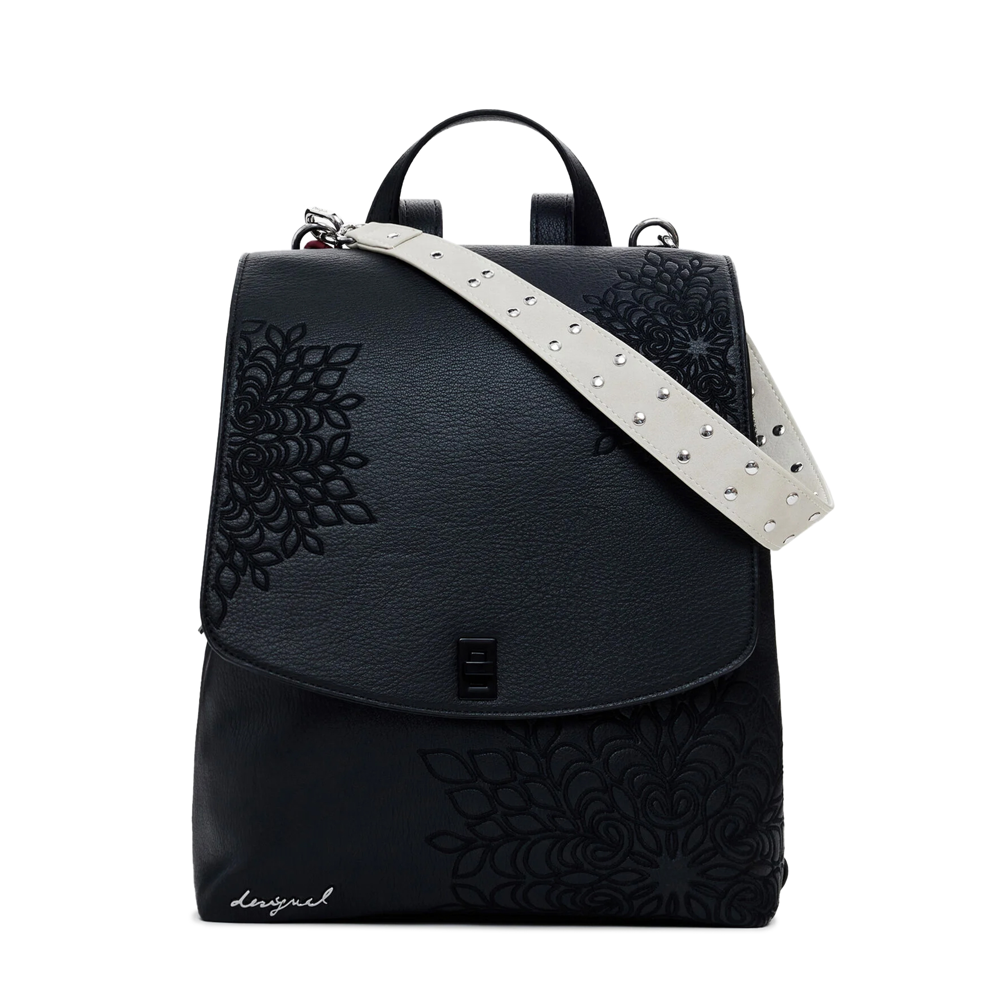 Desigual Mochila Sierra Sumy Mini Straight Flap Preto