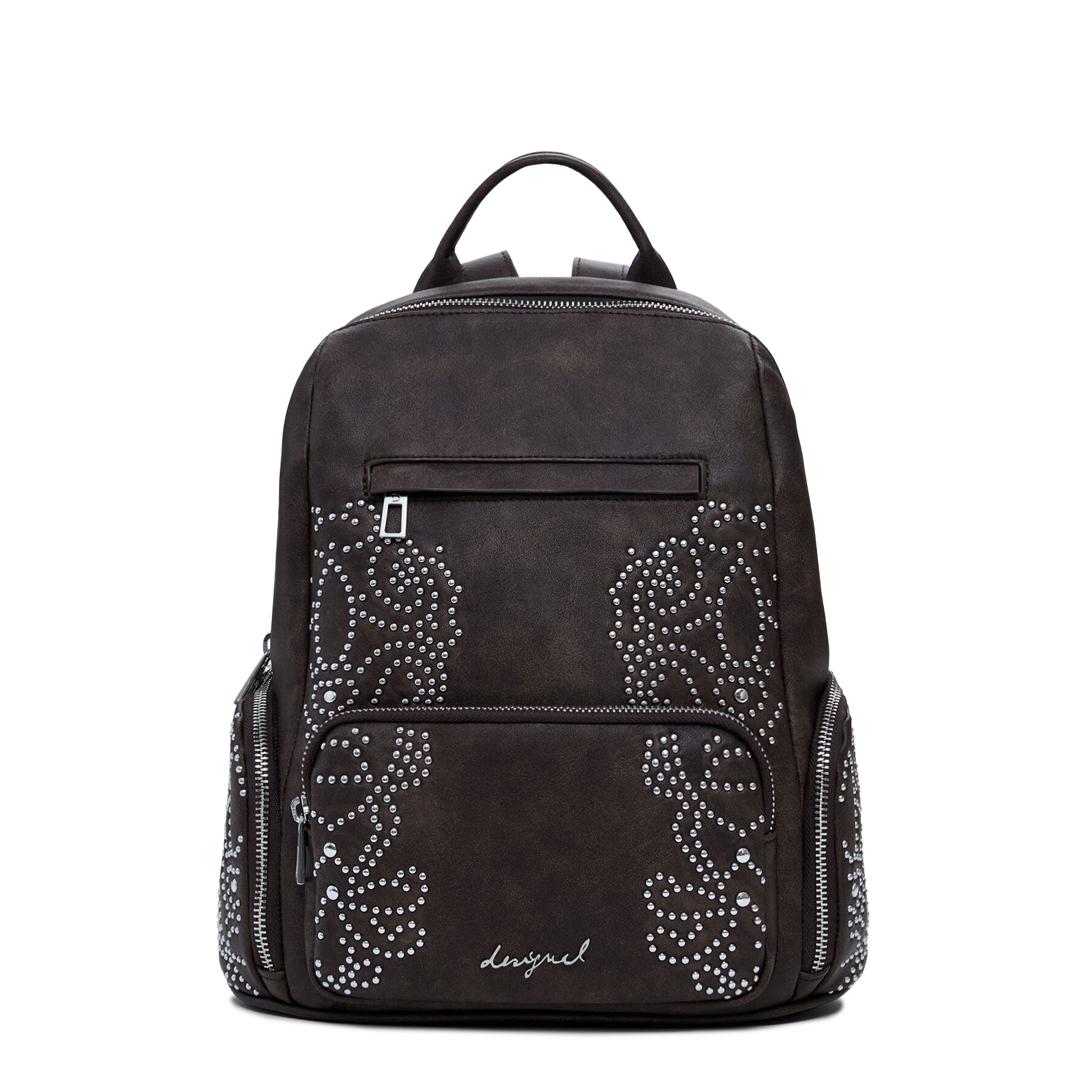 Desigual Mochila Poker Face Chester Mini Castanho
