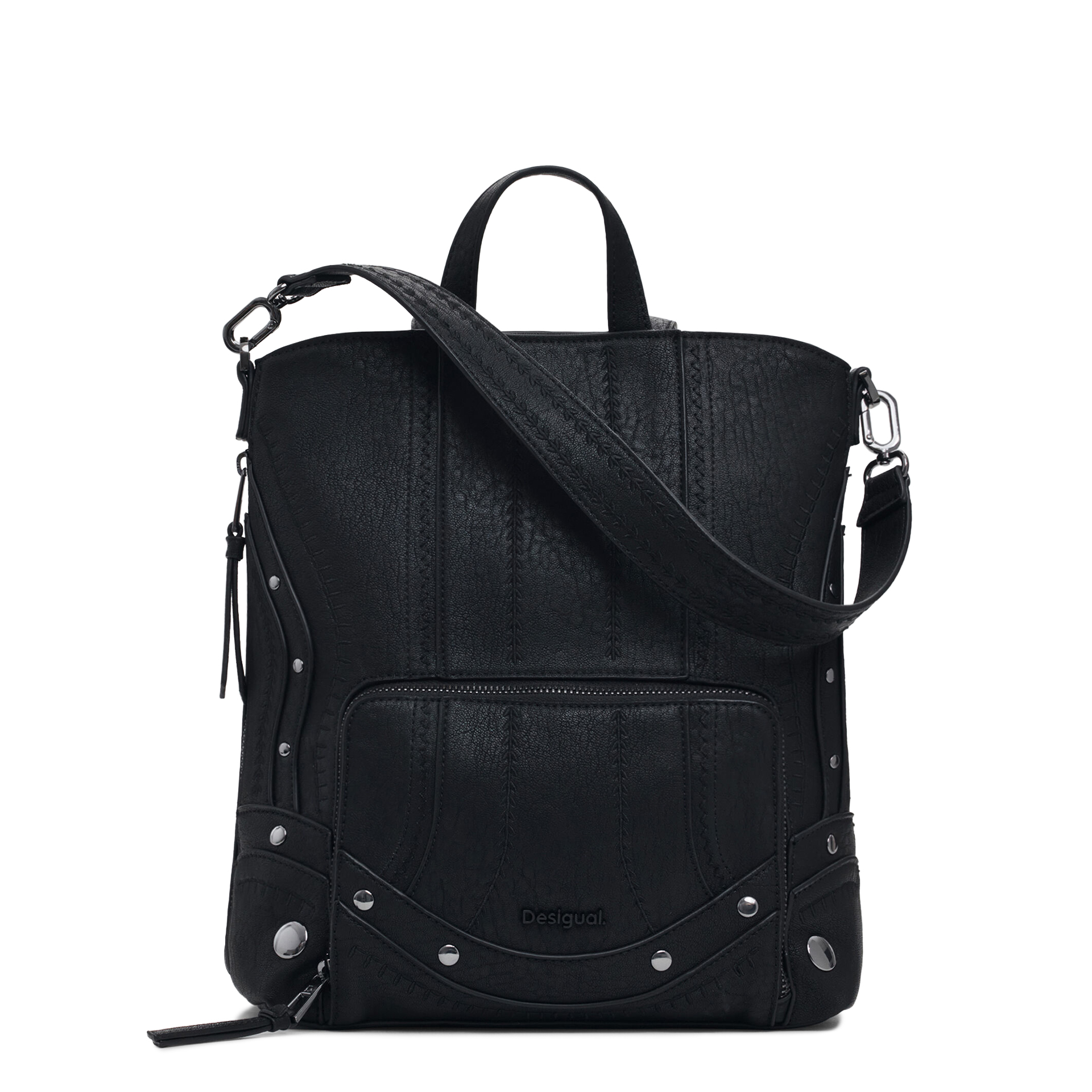 Desigual Mochila Embro Patch Pretoria Preto