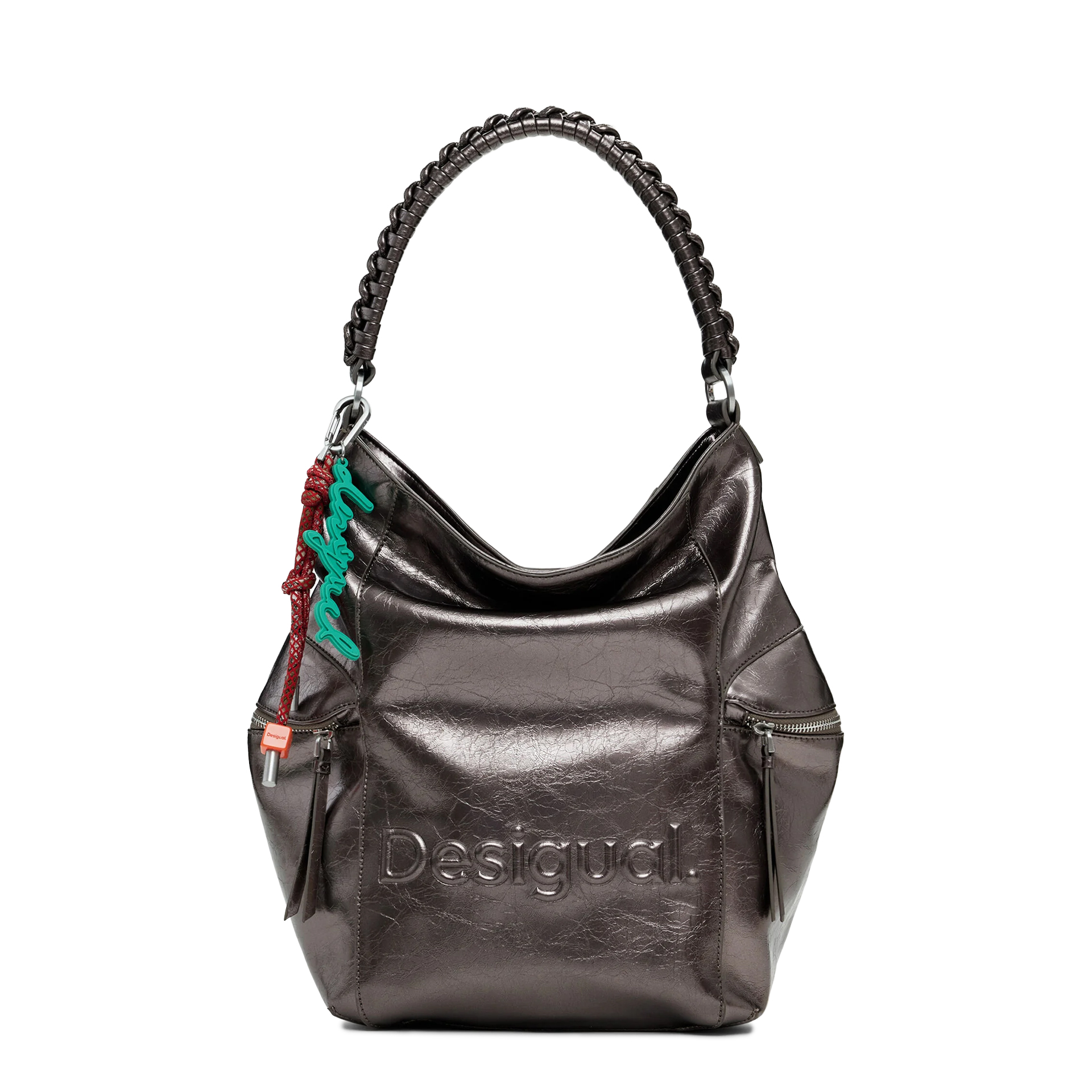 Desigual Mochila Half Logo Arica Cinza