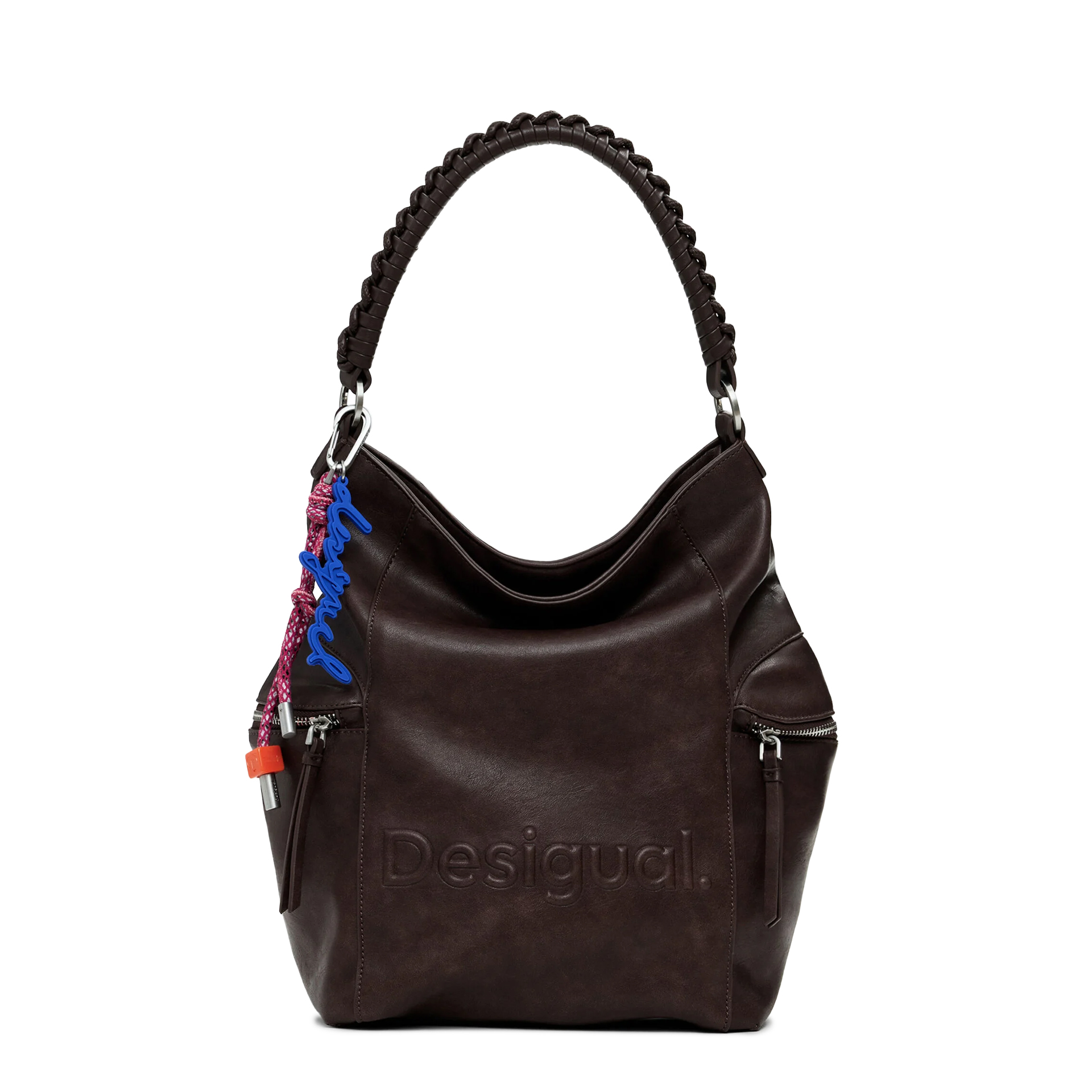 Desigual Mochila Half Logo Arica Castanho