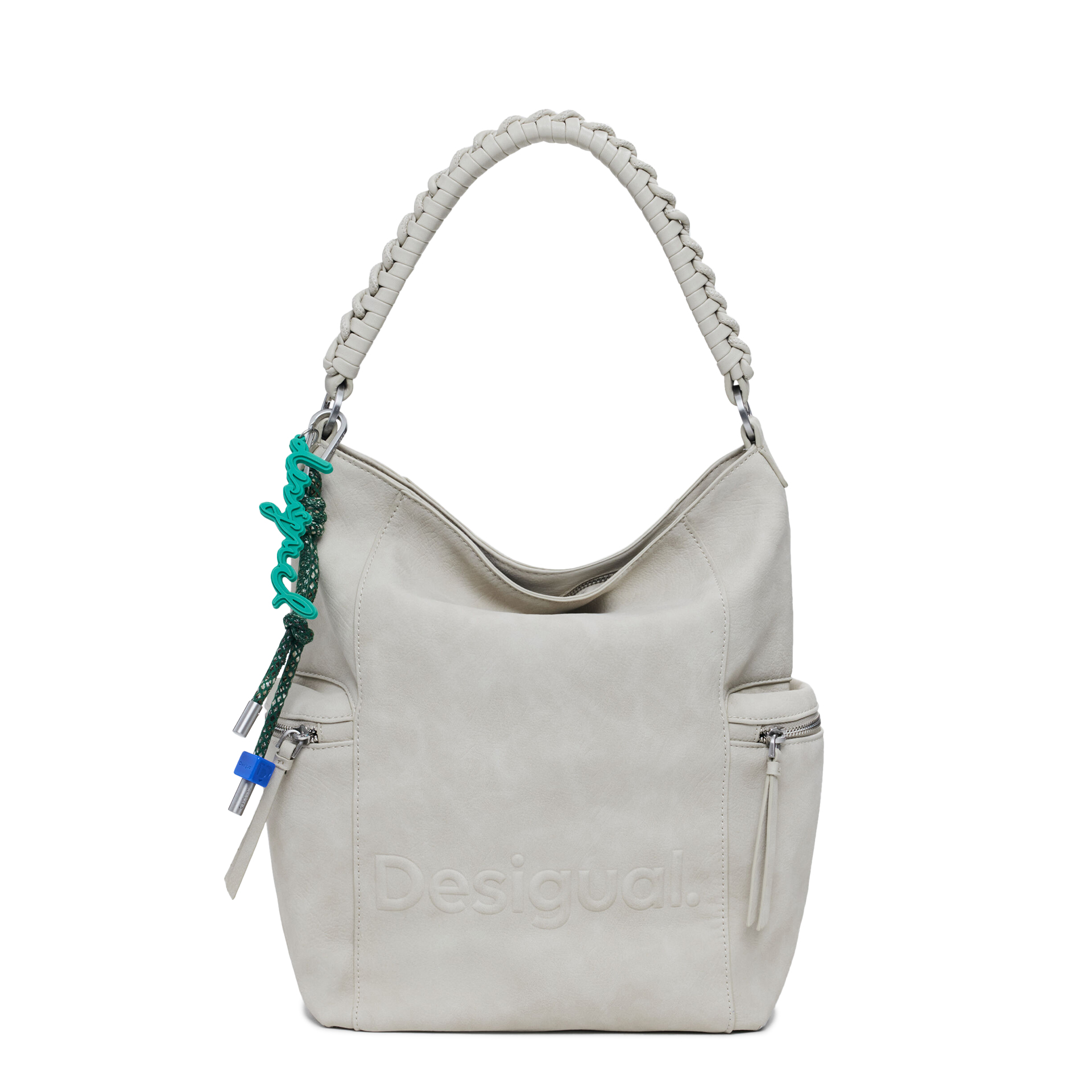 Desigual Mochila Half Logo Arica Piedra Castanho