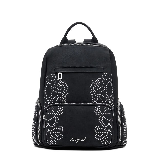 Desigual Mochila Poker Face Chester Mini Preto