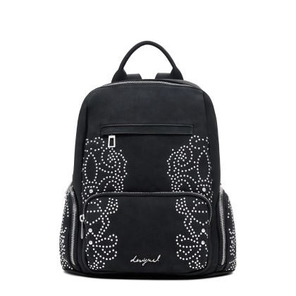 Desigual Mochila Poker Face Chester Mini Preto
