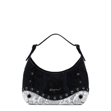 Desigual Mala Snake Patch Haiti Preto