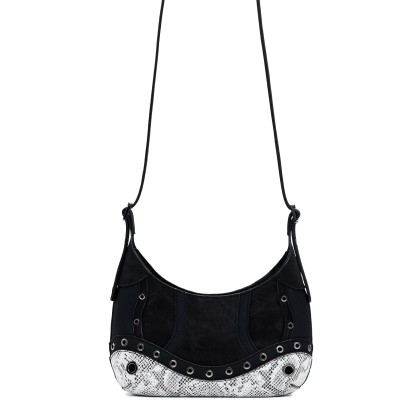 Desigual Mala Snake Patch Haiti Preto Desigual Mala Snake Patch Haiti Preto