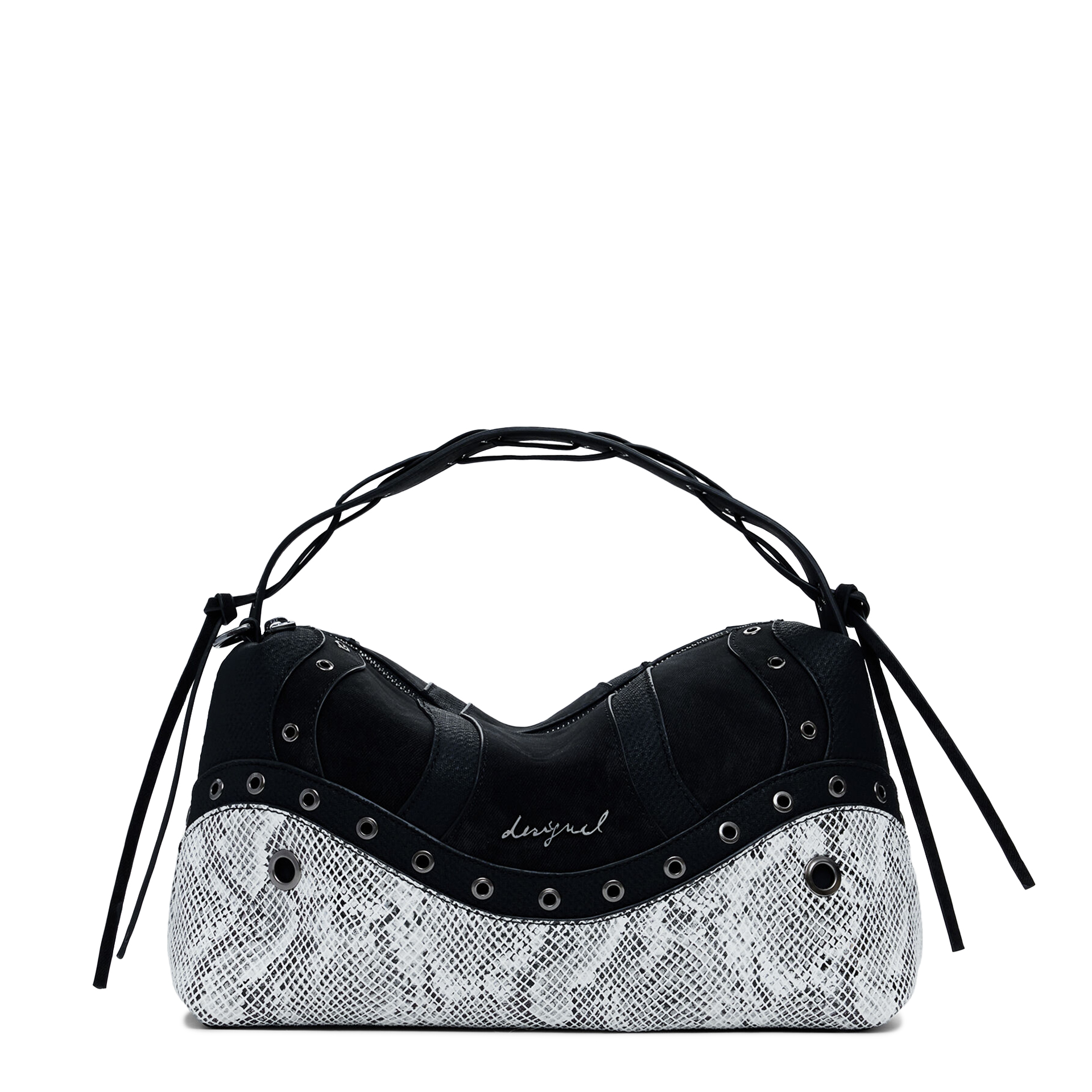 Desigual Mala Snake Patch Bergamo Preto