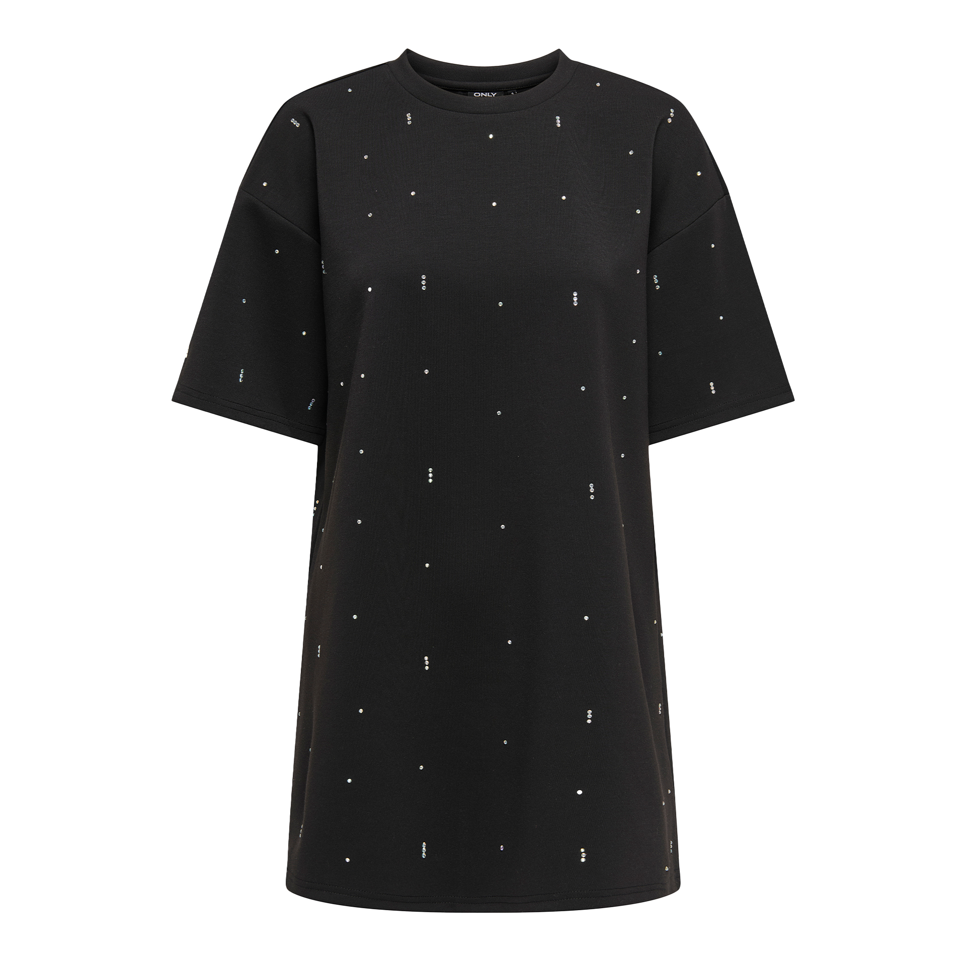 Only Vestido Edel Sparkle Ub Swt Black W. Rhinest