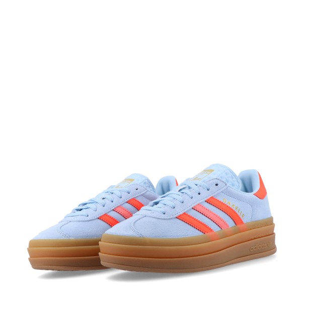 adidas Originals Gazelle Bold J Clear Sky / Solar Red / Gold Metallic