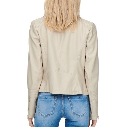 Only Onlgemma Faux Leather Biker Otw Noos Silverlining Only Onlgemma Faux Leather Biker Otw Noos Silverlining