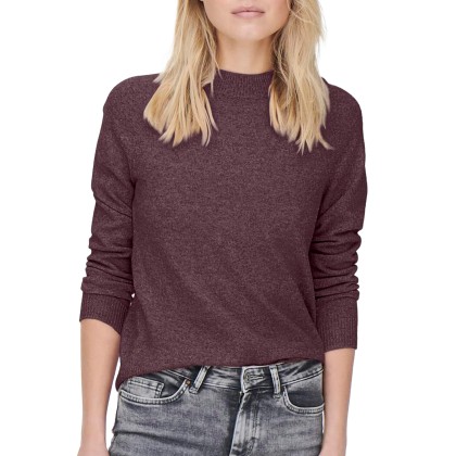 Only Onlrica Life L/s Pullover  Knt Noos Rosebrown