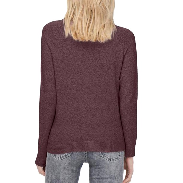 Only Onlrica Life L/s Pullover  Knt Noos Rosebrown