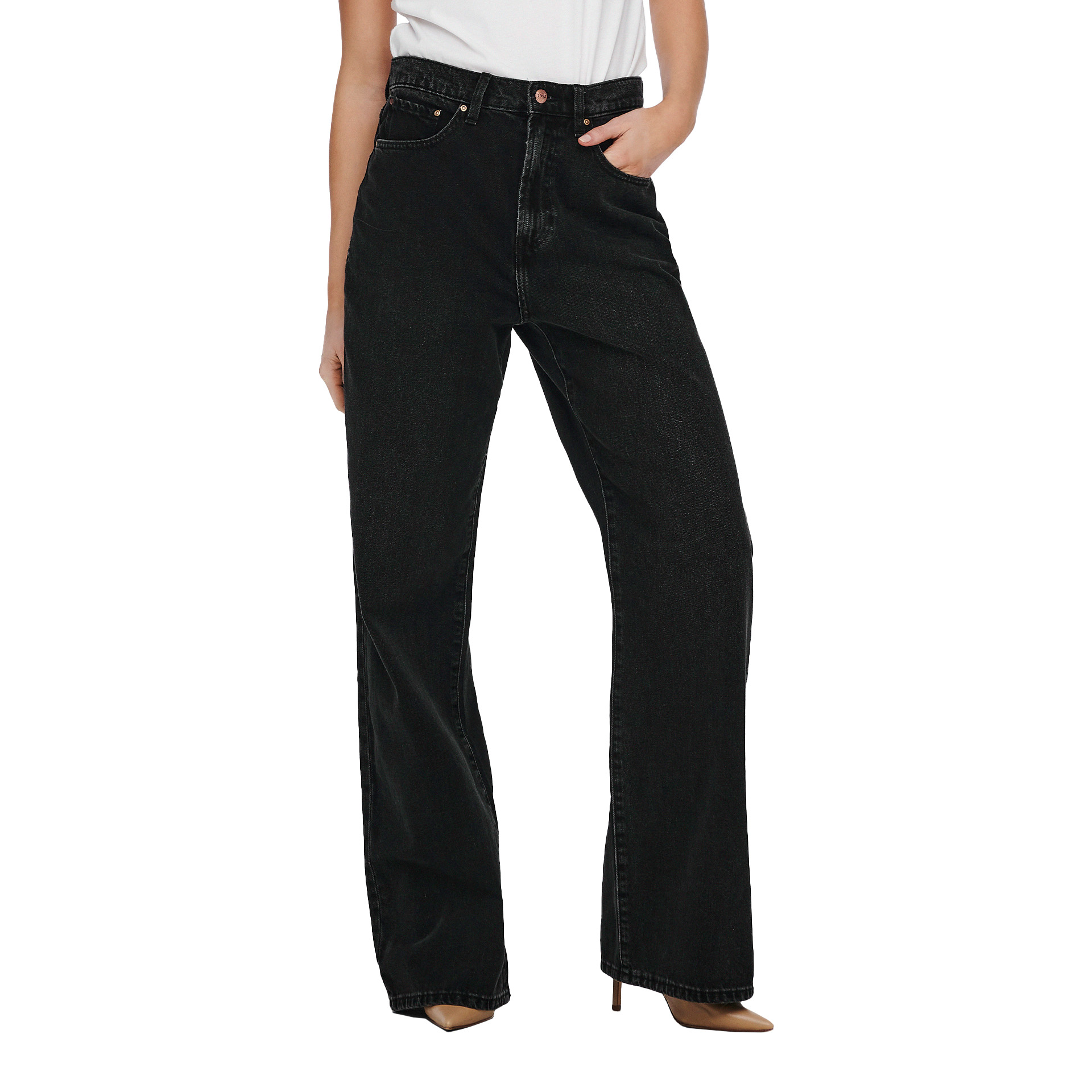 Only Calça Hope Ex Hw Black Denim