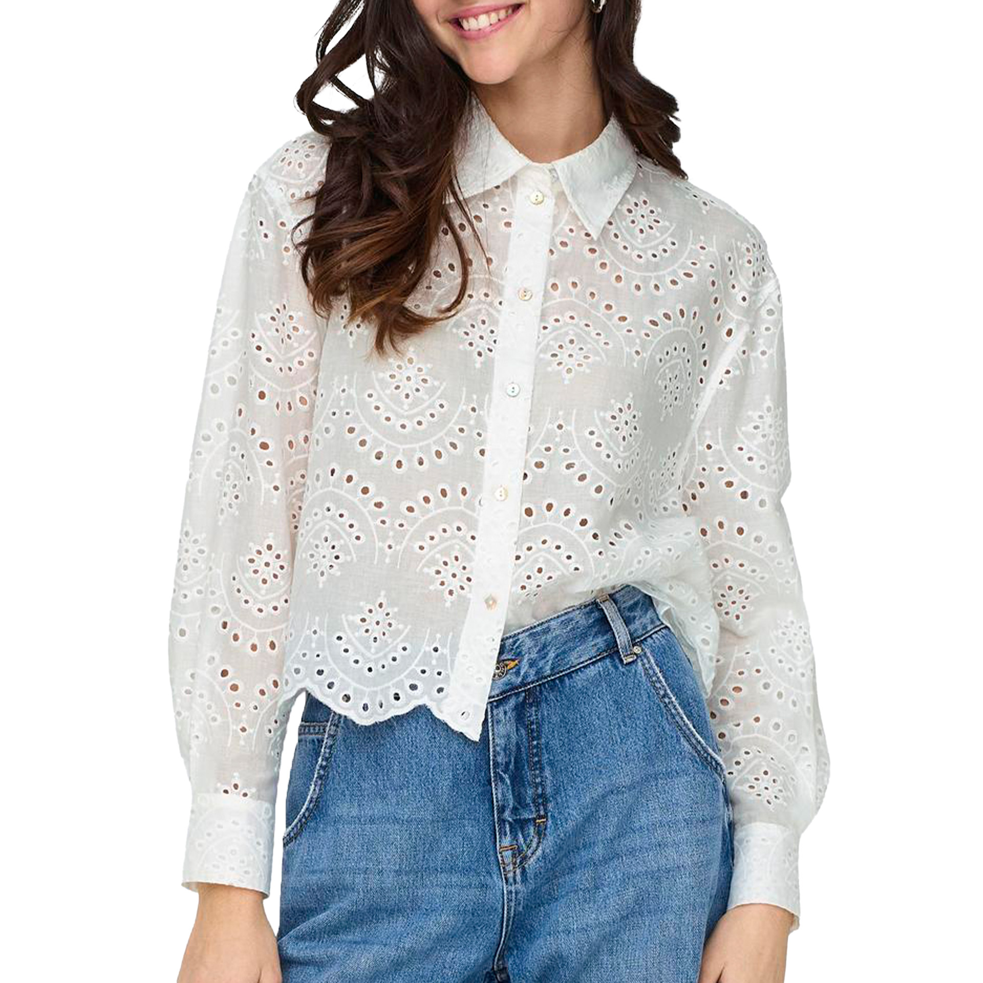 Only Camisa Valais L/s Cloud Dancer