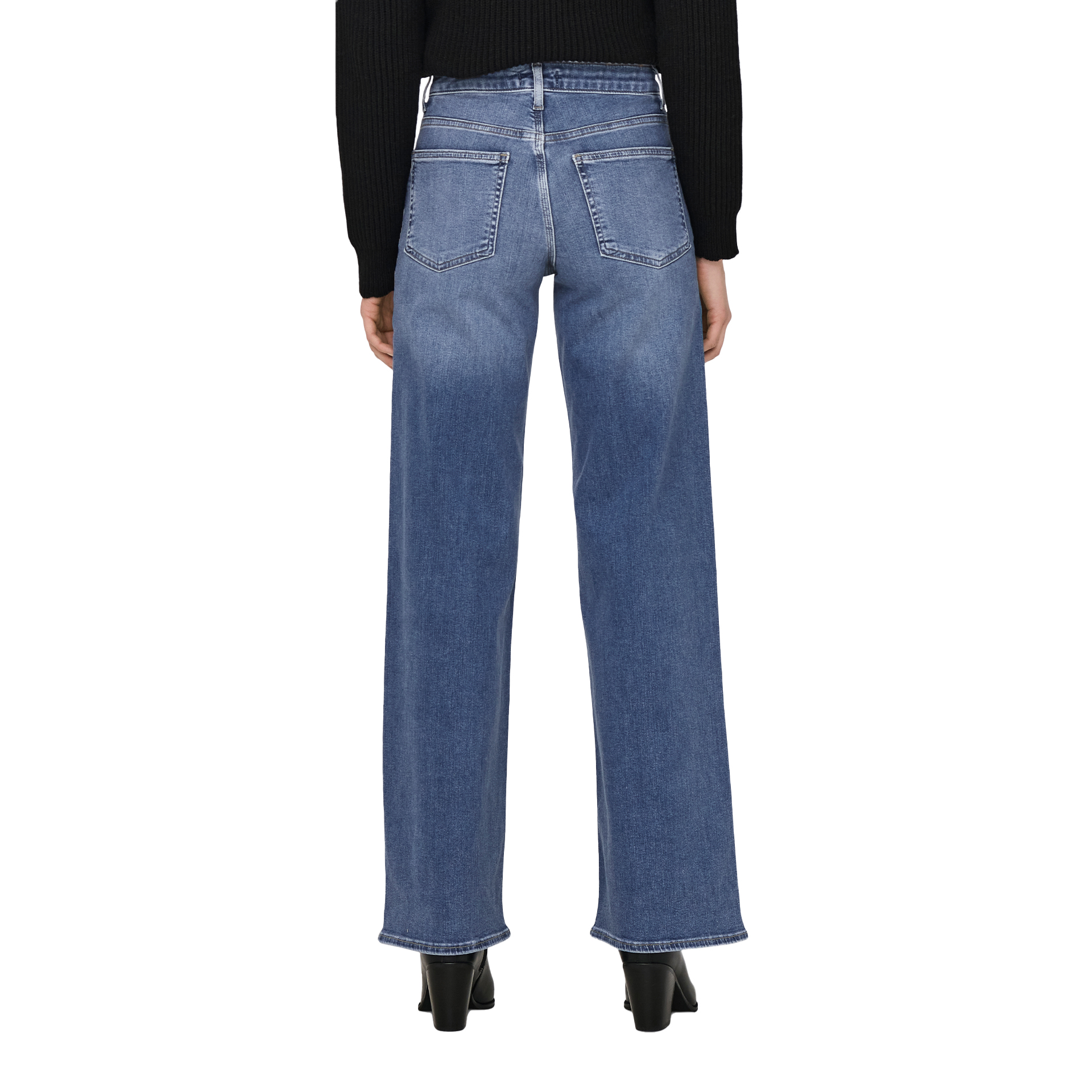 Only Onlmadison Blush Hw Wide Dnm Dot372 Noos Medium Blue Denim