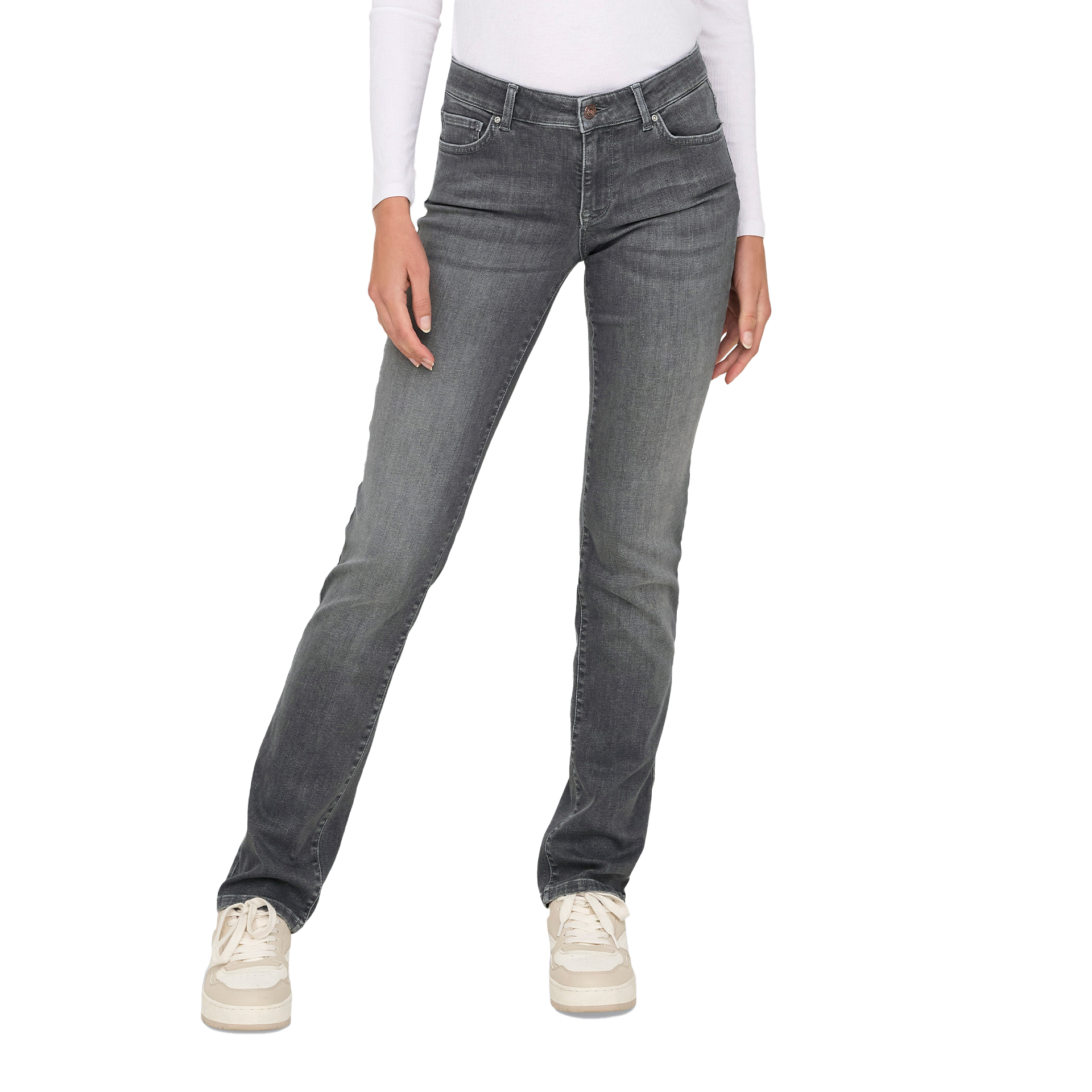 Only Onlalicia Reg Strt Dnm Dot918 Medium Grey Denim