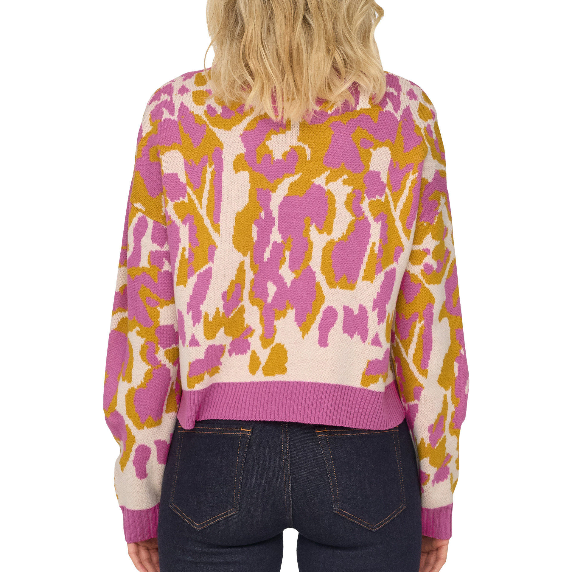 Only Onlflair Ls O-neck Cc Knt Superpink